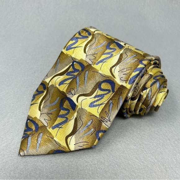 J. Garcia Blue Mountain Collection Forty-Two Mens Neck Silk Tie 2006, 4” x 58” - Picture 1 of 7